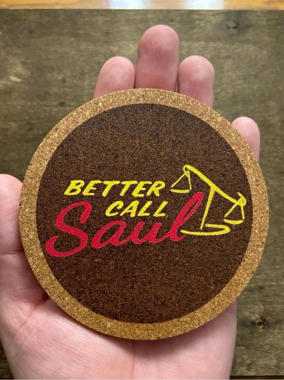 Breaking Bad Better Call Saul Painted Cork Coasters Bundle of 2